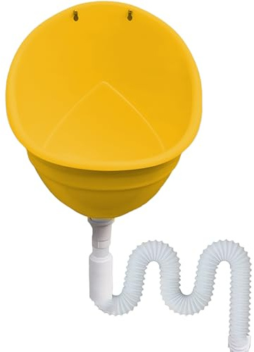 Kensbro Descargador de orina para montaje en pared, urinario sin agua con manguera de 1,5 m, orinal portátil de plástico para hombres con filtro antiobstrucción, desviador de orinal para jardín