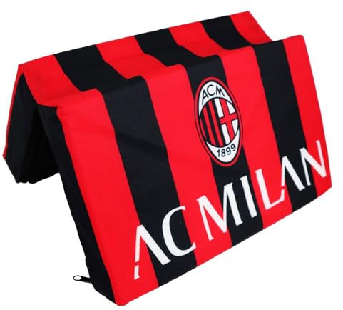 3R SPORT SRL Cuscino Da Stadio Cuscini AC Milan Gadget Tifosi Rossoneri 25x16x8 Cm PS 04828