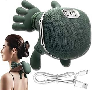 Siasoo Massage Master per spalle, massaggiatore collo con mani, massaggiatore per collo Siaasoo, massaggiatore elettrico per collo con funzione di riscaldamento, 3 livelli di massaggio per pause a