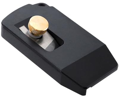 Pialla a Mano per Legno | Pialla Manuale Mini Regolabile Con Precisione - Strumento di Finitura Compatto per Falegnameria | Per PVC ABS fai da te Falegnameria Riparazione