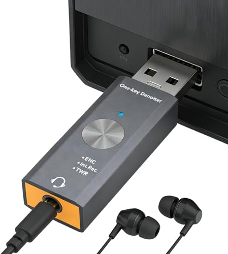 Scheda Audio Esterna Per PC Adattatore USB A 3.5mm Con Riduzione Del Rumore
