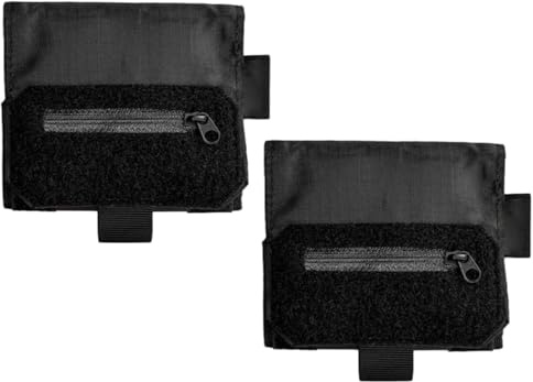 Cartera con cinturón Delgado, riñonera táctica Oculta con Almacenamiento de Acceso rápido, Cartera de Viaje Oculta para Senderismo al Aire Libre (2pcs)