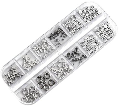 Nagelcharms För Manikyrdesign 3D Legerings Punk Nitar För Manikyr | Gelbaserade Nagelcharms för Studentbal Bröllop Festivaler Konserter Maskerader Cosplay och Hallow