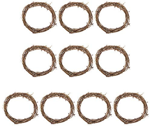 VALICLUD 10pcs Rattan Decoration Garland Diy Wreath Frames for Flower Arrangements for Wreath Making Decorations and Wall Decor