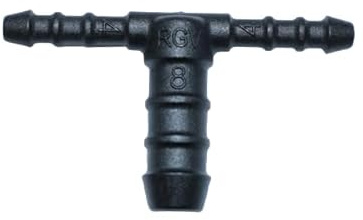1, 2, 3, 5 oder 10 Stück T-Schlauchverbinder reduziert 4 mm 8 mm 4 mm PA GF30 T Stück schwarz (3)
