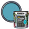ARUUJ Garden Paint - Multipurpose Colour & Protect 2.5L Tin - Exterior Wood Paint, For Sheds, Benches, Metal, Brickwork, pots - Outdoor Fence Garden Furniture Paint Waterproof (SUMMER SKY)