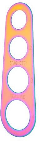 Herramienta para medir espaguetis | Gadget para el control de las porciones de pasta de acero inoxidable | 4 porciones para medir correctamente la herramienta de cocción de espaguetis para la