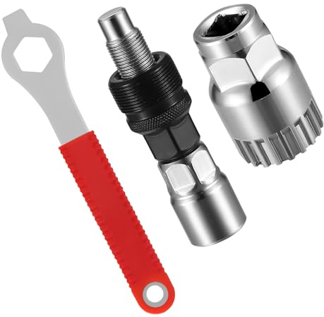 Huangyihan Kit d'extracteur de manivelle de vélo de 16 mm, extracteur de pédalier et clé de manivelle pour les travaux de roulement intérieur