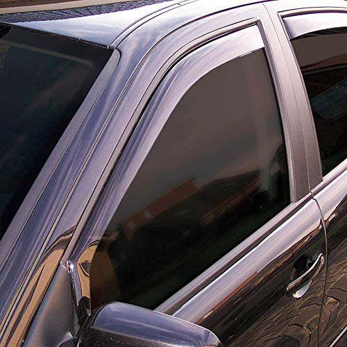ClimAir Windabweiser Schwarz kompatibel mit Citroën Berlingo (K9) / Peugeot Partner (K9) / Peugeot Rifter / Opel Combo E 2018-