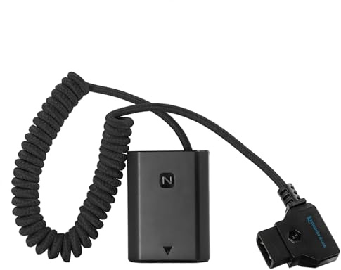 KONDOR BLUE | D-Tap to NP-FZ100 Dummy Battery Compatible with Sony A7/FX3/FX30 + More | 16-36 Ultra Durable, & Nylon Braided with Reinforced Connectors | Black