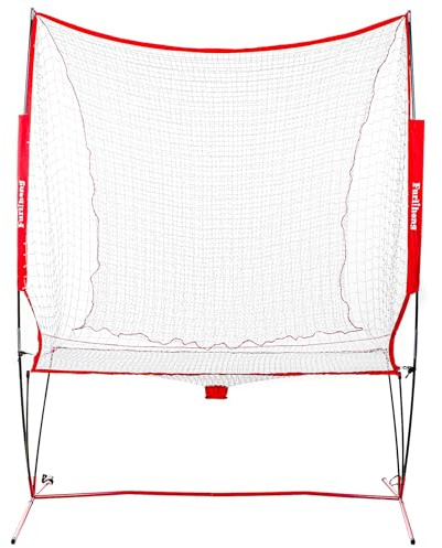 Furlihong NT01 Baseball & Tennis Ball Recycling System Net, 6 x 7ft, Portable Polyester Net and Fiberglass Frame, Compatible with 681PBH 680BH 6802BH Machines, with Carrying Bag (Net Only)