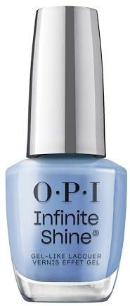 OPI Infinite Shine Nail Polish - Strongevity - Gel Like & Long Lasting Blue-Purple Crème Nail Polish - with Pre-Cured Gel Technology & OPI Pro-Wide Brush (15ml)