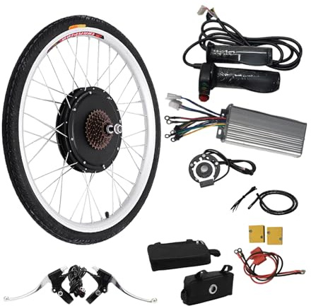 GMSLuu 26 tums elektrisk cykel bakhjul bakmotor Ebike konverteringssats 48 V 1 000 W