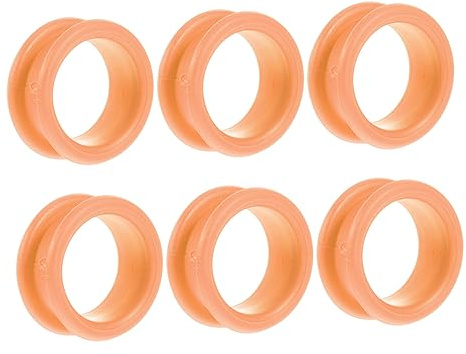 FRCOLOR 6 Anillos de Silicona Flexibles para Dedos, Protectores Cómodos y Resistentes para Tijeras en Casa o Salón de Animales, Pack de 6 Unidades