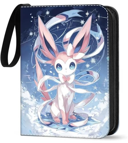 Sammelalbum für Karten, Sammelkarten Album 50 Seiten 400 Karten Kapazität, Sammelbuch Sammelmappe Karten Ordner Sammelheft, Tragbarer Kartenhalter Karten-Kollektion Geschenk für Kinder, 01