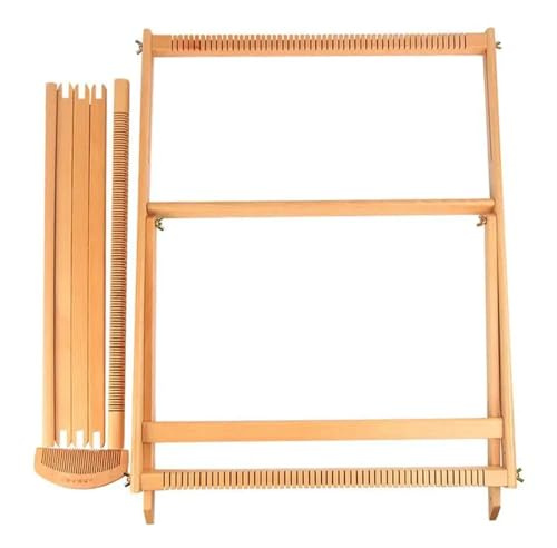 YXINAER Metier a Tisser Cadre de Tissage for Adultes Cadre de Tissage créatif avec Support Kit de Machine à Tisser à Tricoter Outil de Couture Textile for Tapisserie en Bois