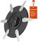 RIVERSHINE 6 Klingen Messerteller Kompatibel mit Bosch Indego XS300, S350, S400, S500, M700, S+350, S +400, S+ 500, M+ 700 Mähroboter