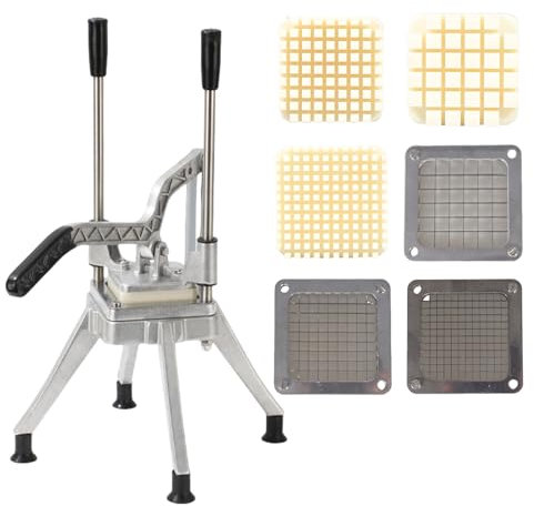 Hkfgdjdl Taglierina manuale verticale multifunzionale per patatine fritte e verdura manuale utensili da cucina professionali