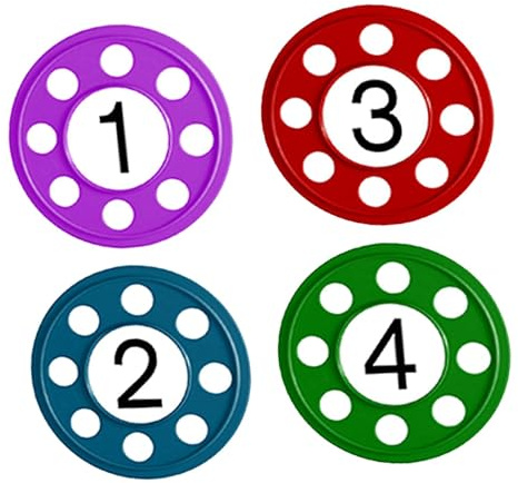 JISADER 4 Pieces Diving Discs Kids Pool Toys Underwater Exercise Tools Set Pp Material Suitable for Water Sports Training Swimming Pool Games Summer Pl, Style B