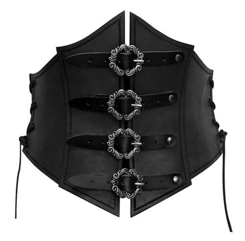 ITRHJTGP Damkorsettbälte vintage medeltida korsettbälte dam PU kostym för halloween
