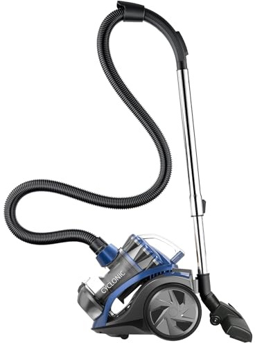 KITCHEN MOVE BAT-KPA10BLUE, Aspirateur sans Sac traineau Multi cyclonique Puissant Filtration Haute efficacité pour sols durs et Tapis Filtre HEPA 800 W 2L, ABS, Bleu, 2 liters
