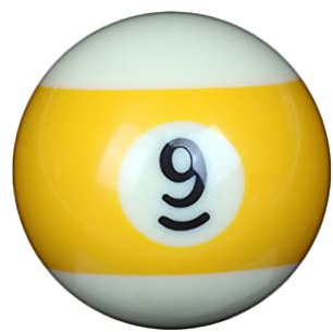 LCRACK Palle da Biliardo, Resina fenolica 57,2 mm Palla da Biliardo Unisex Allenamento Professionale Palla da Biliardo per Sbarra Luogo di Lavoro (Colore : 9)