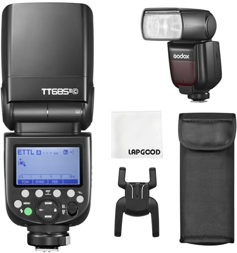 GODOX TT685II-C Kamera-Blitzlicht für Canon,2.4G Wireless X System HSS 1/8000s TCM Blitz Kompatibel für Canon EOS Kamera 6D 7D 50D 60D 500D 550D 600D 650D 1000D 1100D 1DX 580EX II 5D Mark II III
