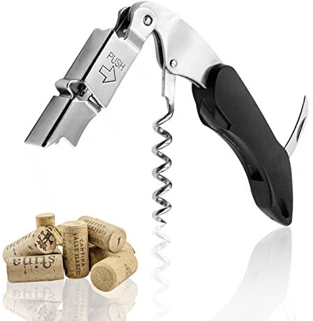 Korkenzieher, XIACIBDUS professionelle Weinöffner für Weinflaschen, Kellner-Korkenzieher oder Sommelier, Flaschenöffner für Server, Barkeeper und Heimgebrauch Bierbar Kellner