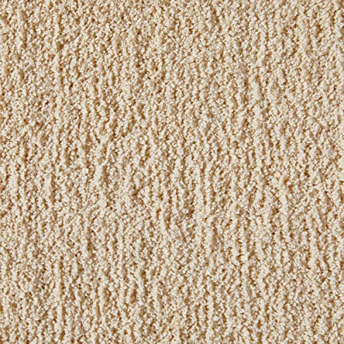 Auslegware Teppichboden in 400 cm Breite ideal für Wohnzimmer und Schlafzimmer Shaggy Meterware in Creme Beige Made in Belgium (4 m x 6 m)