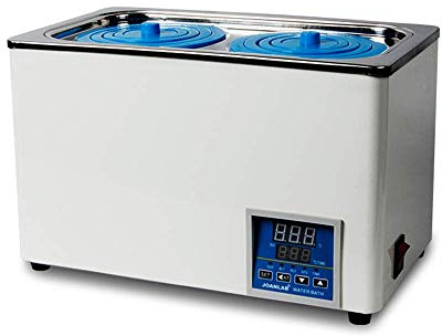 JOANLAB laboratoriebad vattenbad 6 L RT-100 °C med timerfunktion digitalt termostatiskt vattenbad laboratorium vattenbadvärmare