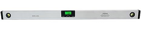 FUNTLY Digitale wasserwaage Digitaler Winkelmesser 1000 mm, elektronischer Winkelmesser, Neigungsmesser 360 Grad mit Magneten, Digitale Wasserwaage 1000 mm (Color : with las-er)