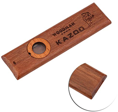 Kazoos Musikinstrument, Vintage trä, Kazoo, Ukulele, Gitarr, Partner Lätt Att Lära Sig Musikinstrument, Flöjt för Barn Presentpris Partyfavorit Presentpåsar