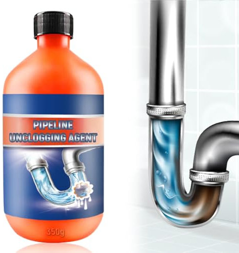 Pipeline Dredging Agent, 350ml Rohrreiniger, Kitchen Sink Unblocker, Kitchen Unblock, Kitchen Drain Unblocker for Kitchen Toilet Pipeline Cleaning Tool (1)