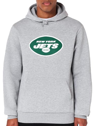 New Era New York Jets NFL Team Logo Hoody Grau Kapuzenpullover - L