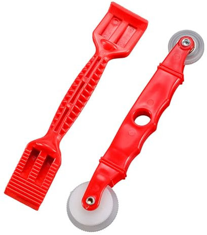 TorSor 2 Pack Rubber Edge Trim Install Tool Set Seal Strip Setting Stick Closing Roller for Automotive Weather Stripping Car Windshield Weatherstrip Boat RV Truck Home Window Screen Door Installation