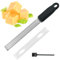 FORYNXHWIN Zester Reibe, Edelstahl Käsereibe, Parmesanreibe, Zitronenreibe, Knoblauchreibe, Ingwerreibe, Muskatnuss Reibe, Küchenreibe für Käse Spülmaschinenfest, mit Schutzhülle & Reinigungsbürste