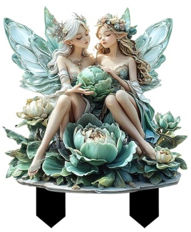 iSpchen Maceta de hadas bohemias, figuras de hadas en miniatura, decoración para jardín, patio, césped, maceta