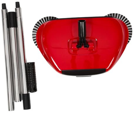 Levemolo Rotating Hand Push Sweeper Broom Dustpan for Laminate Floors Multi-functional Floor Mop No Electricity Easy to Use Random Color