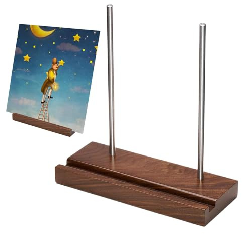 Album konstplatta displayhylla – skivhållare | skivförvaringshållare | displaystativ valnöt | skivhållare displaystativ | massivt trä uppsamlingsställ | skrivbordsstativ för skivspelartillbehör