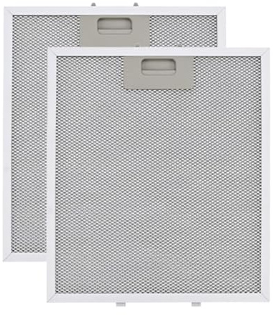 2 Pack Cooker Hood Filter Replacement 305x267x9mm,5-Layer Extractor Fan Filters Mesh,Cooker Replacement Filter, Universal Replacement Cooker Hood Grease Filters Compatible with Most Range Hoods
