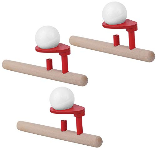 SPYMINNPOO Balanzas Flotantes Que Soplan Juguete Educativo para Niños y Adultos Que Mejoran la Coordinación Mano-Ojo Juguete de Equilibrio para Niños Mayores de 3 Años [3 Soportes de, 6 Bolas de
