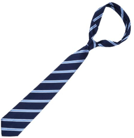 Molythrix Cravate pré-nouée à rayures pour enfants longueur 8 cm | effet soie, fermeture clip et zip en polyester pour garçons et filles mariage cérémonie uniforme scolaire et événements