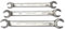 Signet Brake Pipe/Flare Nut Imperial Spanner Set AF 3/8-11/16 SAE S33708