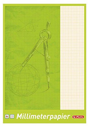 Herlitz 690404 Millimeterblock A4, 25 Blatt (2er Pack)