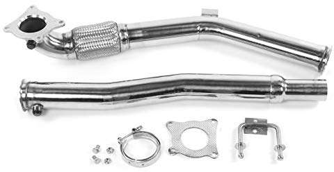 Turbo Downpipe Tubo del Collettore di Scarico in Acciaio Inossidabile 304 Adatto per Motori MK5 MK6 2.0T FSI TSI