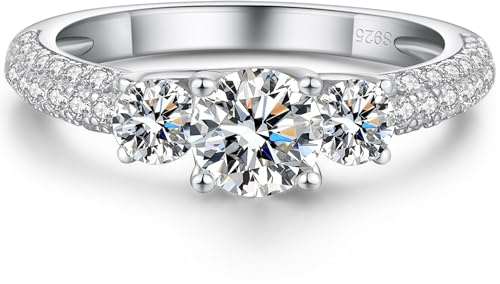 jiamiaoi Anello Donna Anelli Donna Argento 925, Anelli Fidanzamento Promise Ring Engagement Ring 5