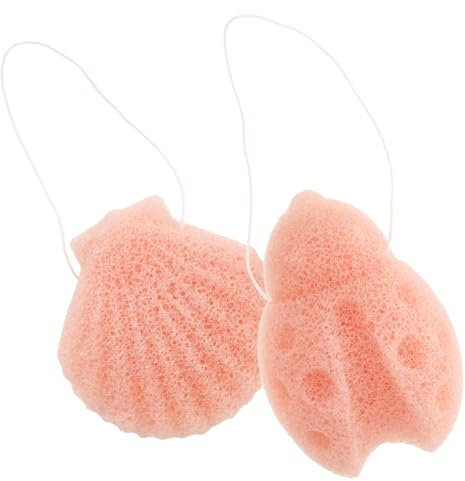 WOONEKY 2 Stücke Gesicht Reinigung Schwämme Peeling Sanfte Gesicht Waschen Schwamm Baby Schwamm Make-up Entferner