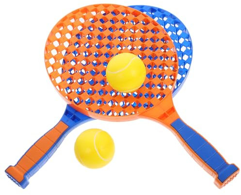 KONTONTY Tennisschläger Aus Kunststoff Für Junge Mädchen Mit Bällen Badmintonschläger Und Racketballschläger Für Outdoor-Spielzeug Und Sportspielzeug