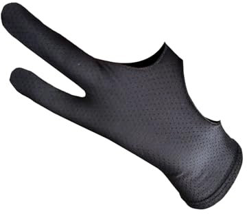 Genérico Glove De Dibujo - Guante De Dos Dedos De | 2 Piezas De La Derecha Izquierda Envoltura Transpirable Para Profesionales De Dibujo De Papel Estudiantes Para Principiantes