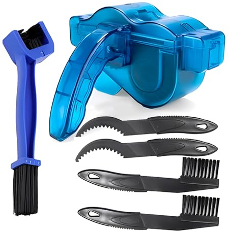 Lot de 6 nettoyeurs de chaîne de vélo avec appareil de nettoyage de chaîne | Nettoyage efficace du pignon, de la cassette et des zones difficiles d'accès, élimine la saleté et les dépôts d'huile